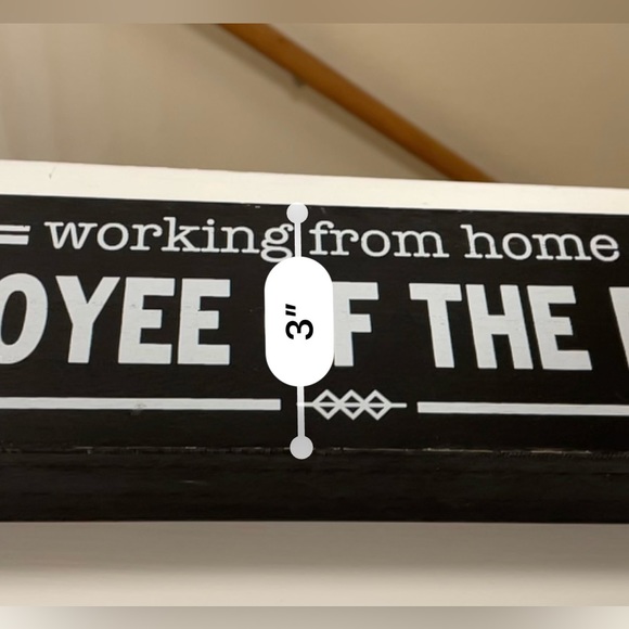 Working From Home Themed Wooden Boxed Employee of the Month decor - Picture 4 of 6